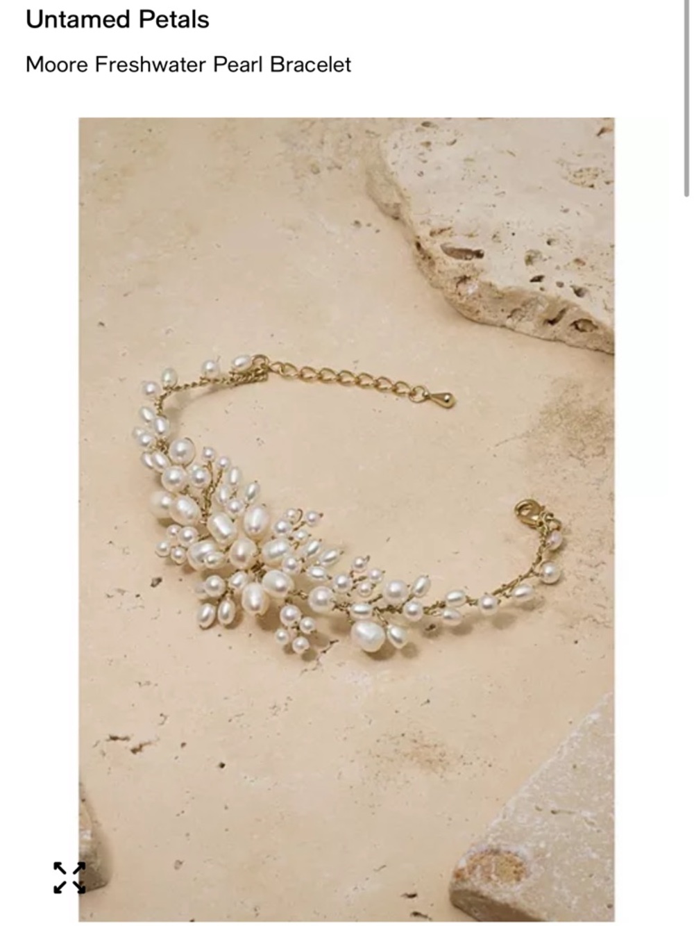 Untamed Petals Moore Freshwater Pearl Bracelet